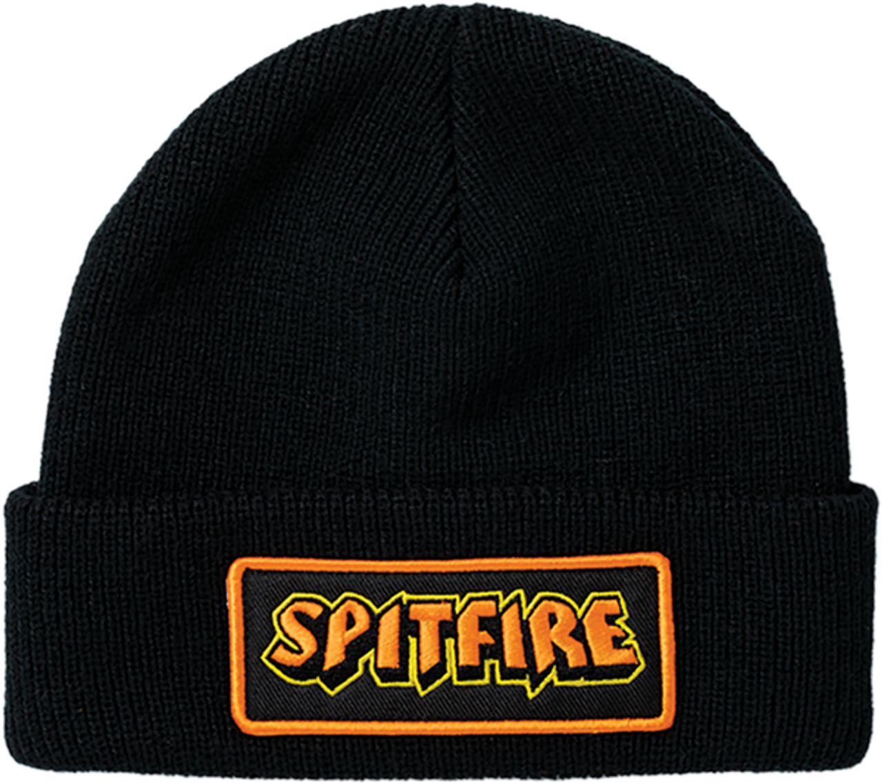 SPITFIRE HELLFIRE SCRIPT PATCH CUFF BEANIE BLACK