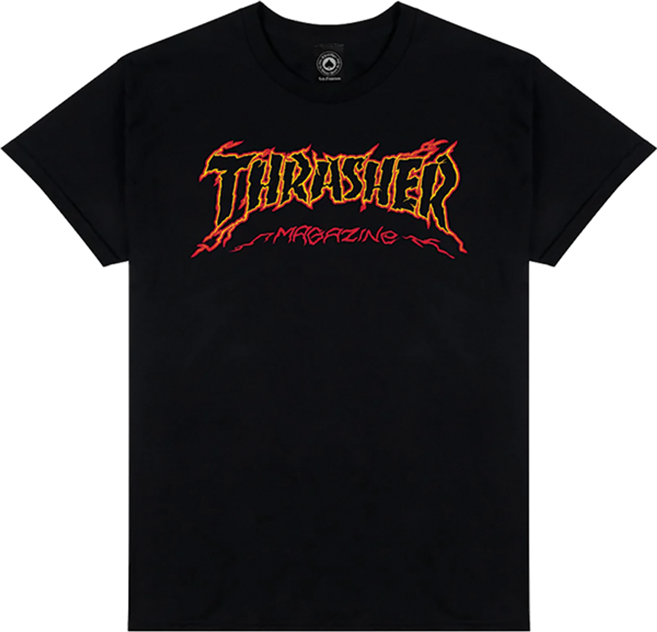 THRASHER CRACKED BY EXTEENAGER SS TSHIRT LARGE BLACK