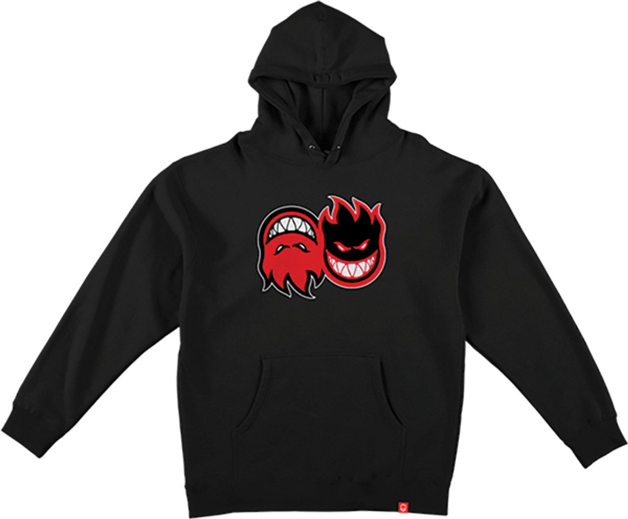 SPITFIRE ETERNAL FILL HOODIE MEDIUM BLACK/RED/BLK/WHT