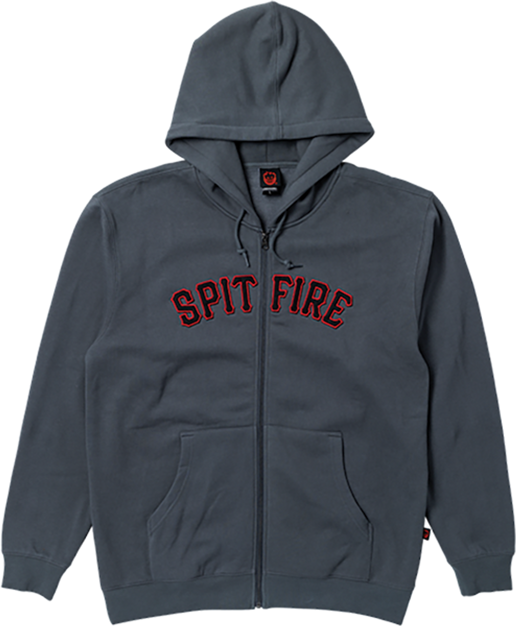 SPITFIRE SPITBALL ZIP HOODIE XLARGE CHARCOAL