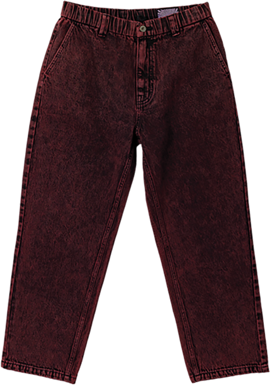 SPITFIRE ETERNAL DENIM PANTS 38 RED OVERDYE