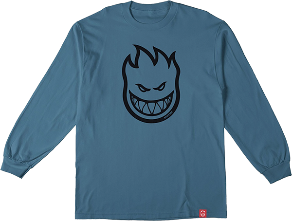 SPITFIRE BIGHEAD LONGSLEEVE LARGE INDIGO BLUE/BLK
