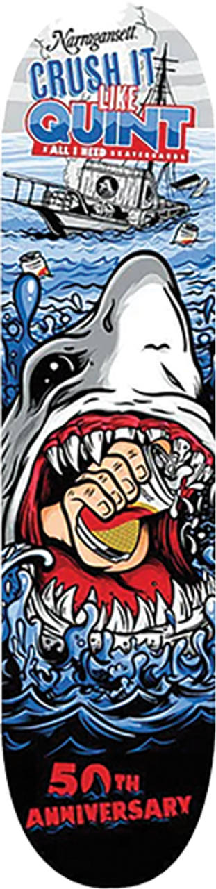 AIN X NARRAGANSETT BEER CRUSH IT 50TH SKATEBOARD DECK 8.25