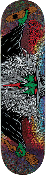 BLOOD WIZARD FLYING WIZARD GALACTIC SKATEBOARD DECK 8.5 w/ grip