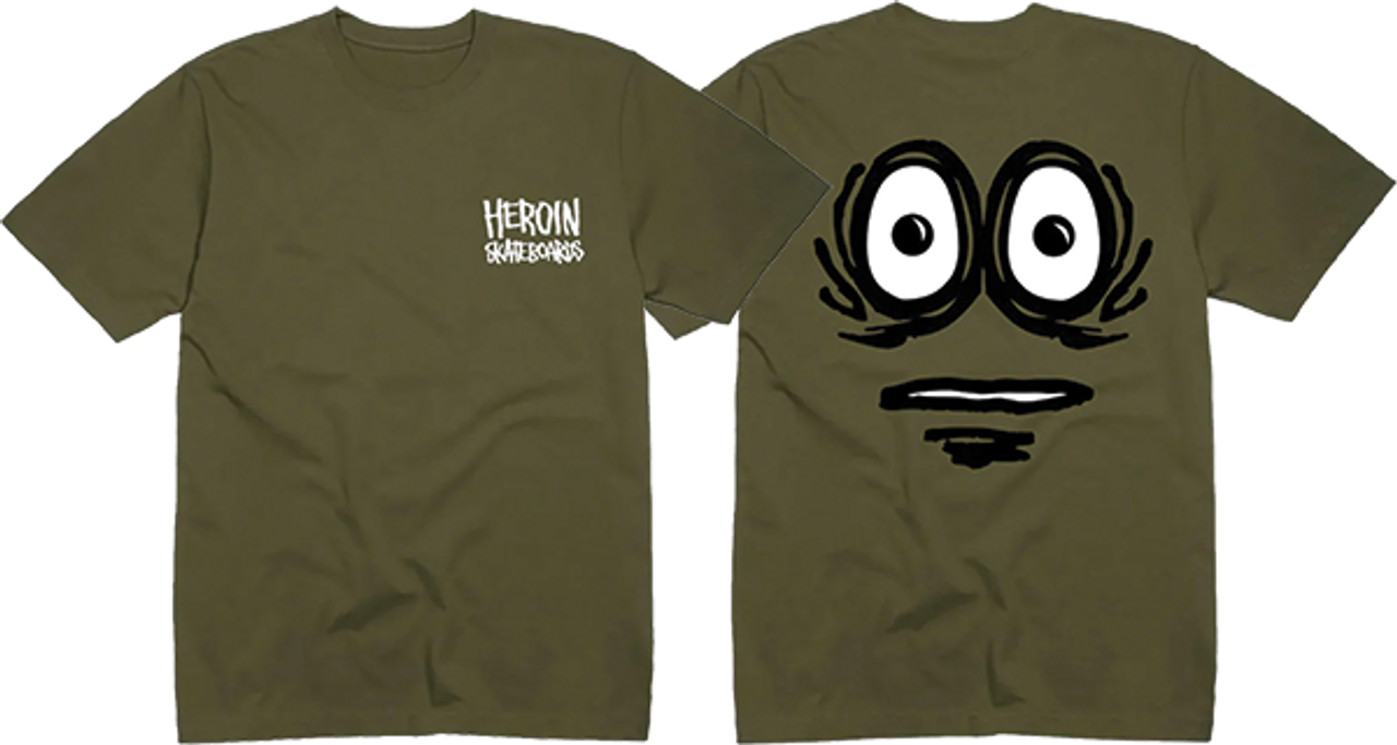 HEROIN THE PICKLE SS TSHIRT MEDIUM MILITARY GRN