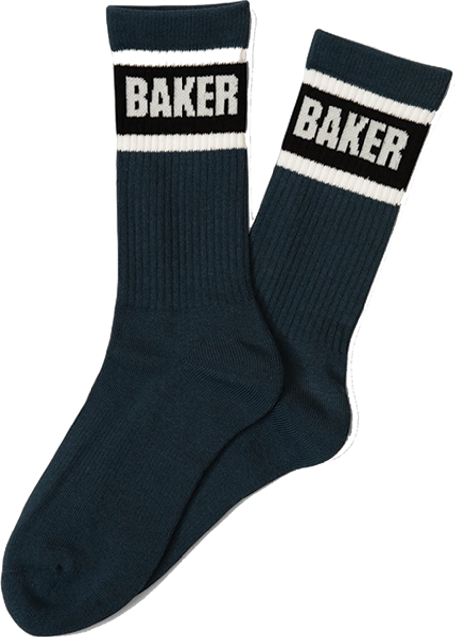 BAKER STRIPE SOCKS NAVY
