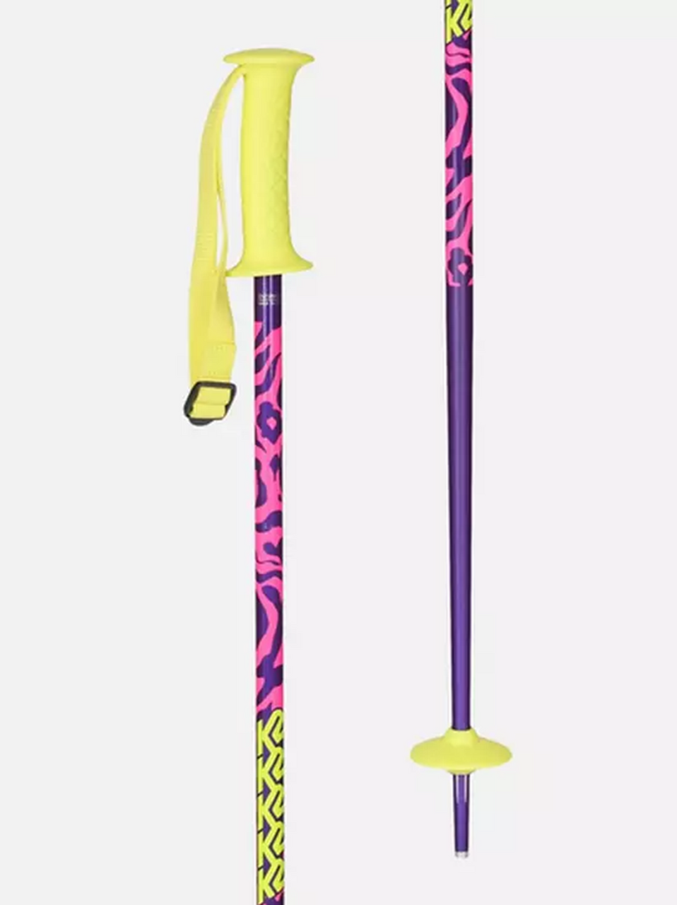 K2 Charm Youth Ski Poles Purple 34in / 85cm
