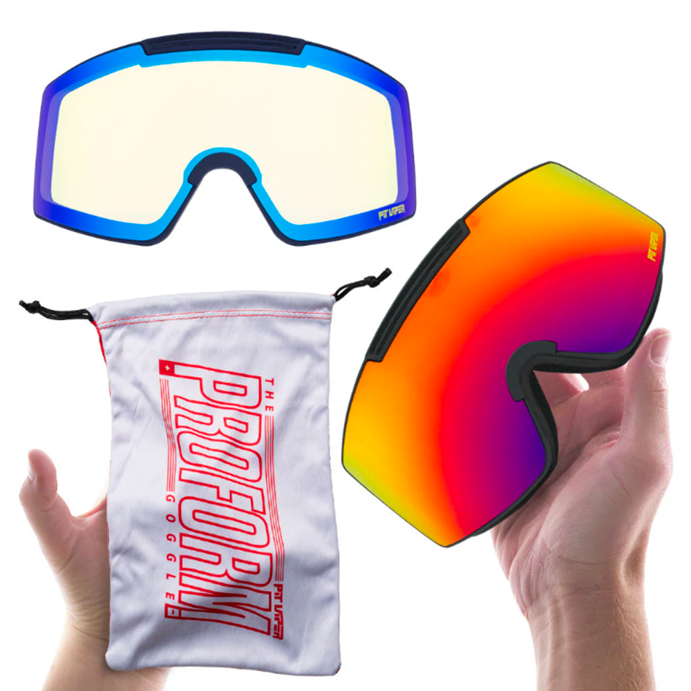 Pit Viper ProForm Snow Goggles Hot Box Sunset