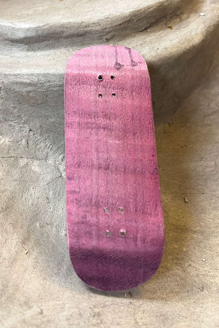 Hogget Customer Stain Fingerboard Deck Purple 33x95