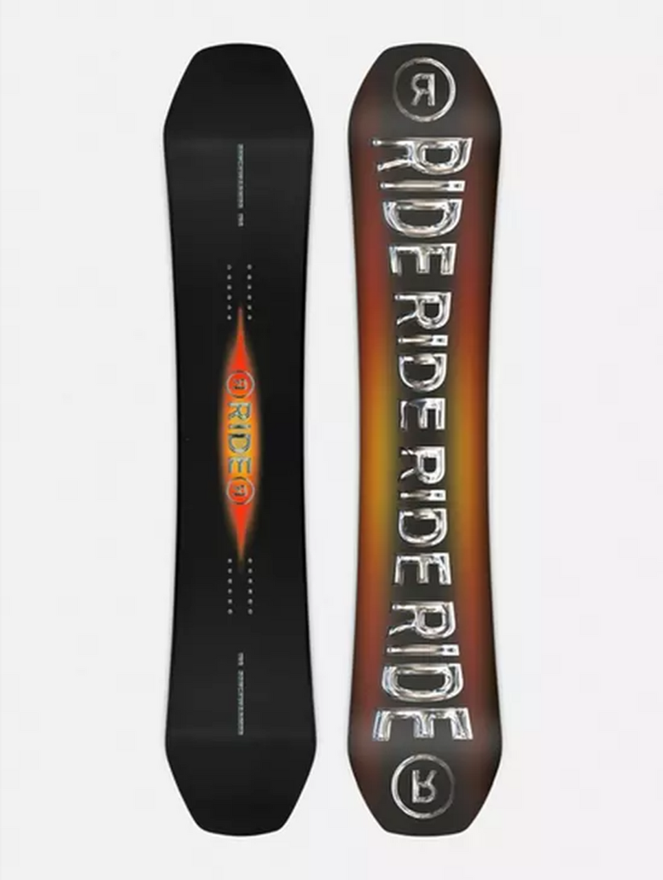 Ride Benchwarmer Snowboard 26 Black Orange 155