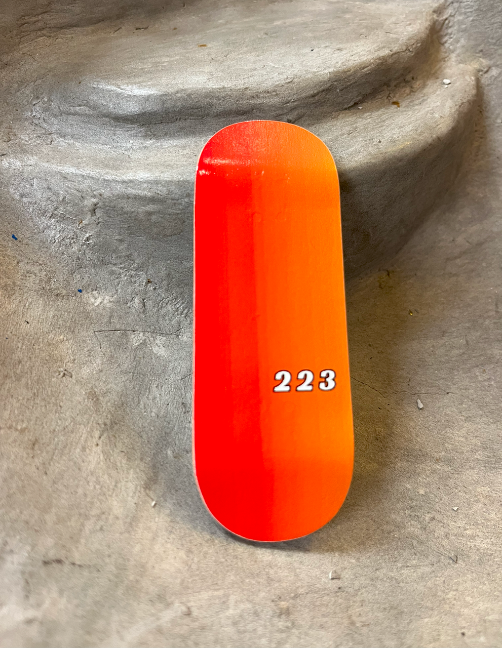 223 Low Key Logo Fingerboard Deck Orange 32x94 OG