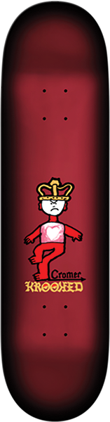 KROOKED CROMER MAD KING SKATEBOARD DECK-8.06