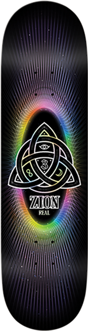 REAL ZION POWER OF THREES SKATEBOARD DECK-8.5 ER