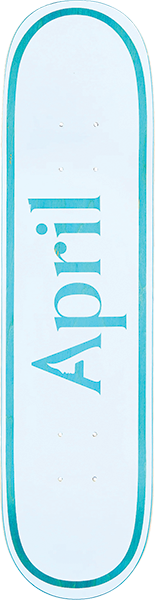 APRIL OG LOGO MINI SKATEBOARD DECK-7.25 BLUE with jessup