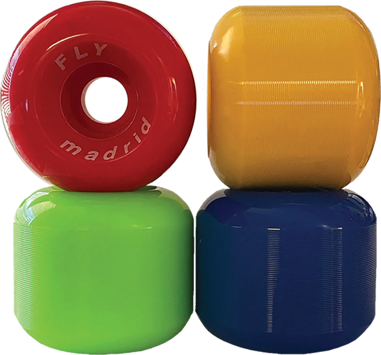 MADRID FLY 60mm 90a COLORT MIX(NAVY,RED,GRN,YEL) WHEELS SET