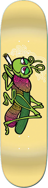 STRANGELOVE BRATRUD GRASSBOPPER SKATEBOARD DECK-8.0 YELLOW
