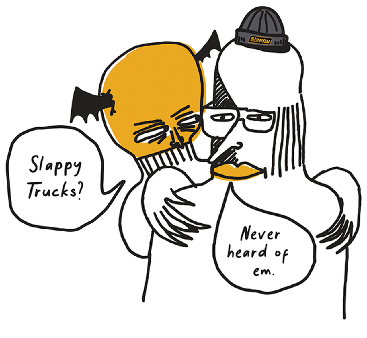 SLAPPY HATERS II STICKER SINGLE