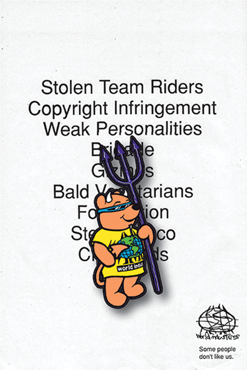 WORLD INDUSTRIES ROCCO III ENAMEL PIN