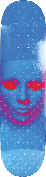 OPERA FACE SKATEBOARD DECK-8.25 BLUE/HOLO
