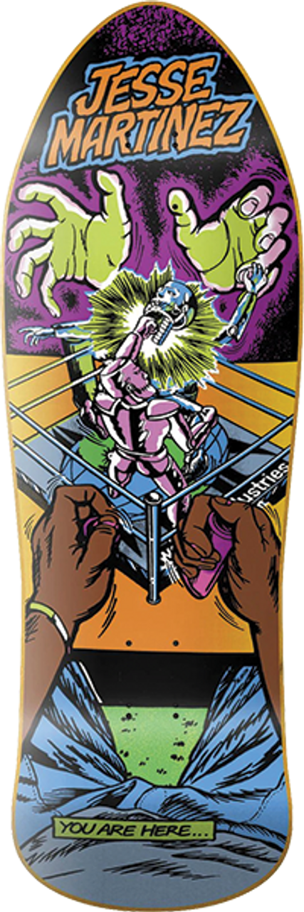WORLD INDUSTRIES MARTINEZ ROCK'EM SOCK'EM SKATEBOARD DECK-10.12