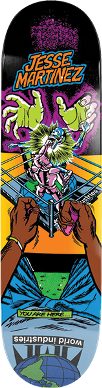 WORLD INDUSTRIES MARTINEZ ROCK'EM SOCK'EM SKATEBOARD DECK-8.5