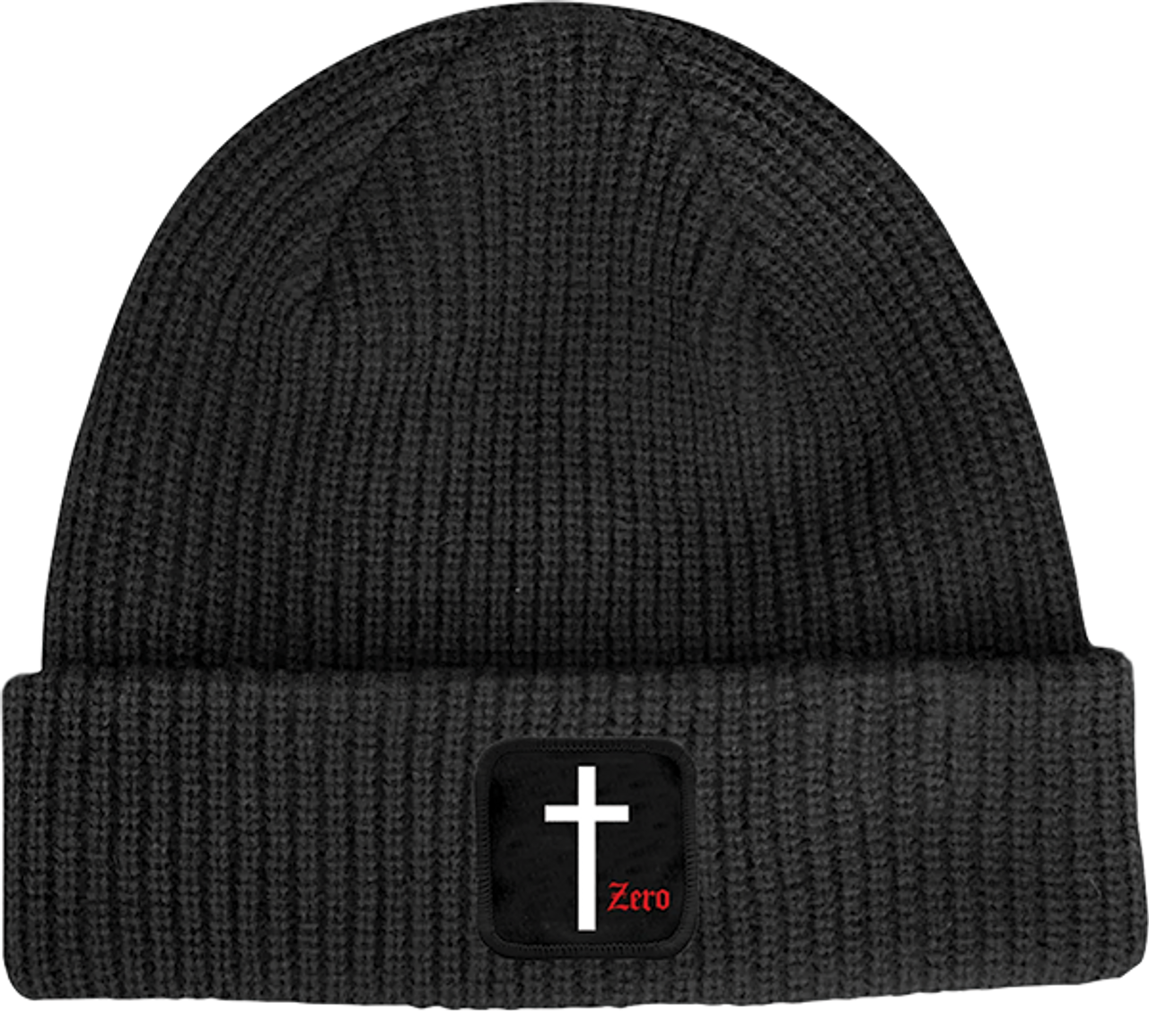 ZERO JT CROSS PATCH BEANIE BLACK