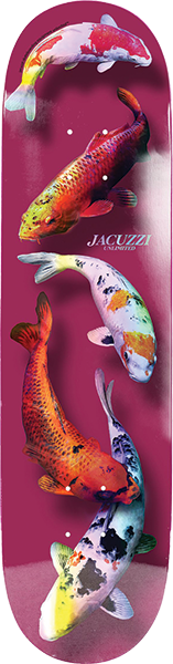 JACUZZI 500 YEARS SKATEBOARD DECK-8.25 ROSE/HOLO