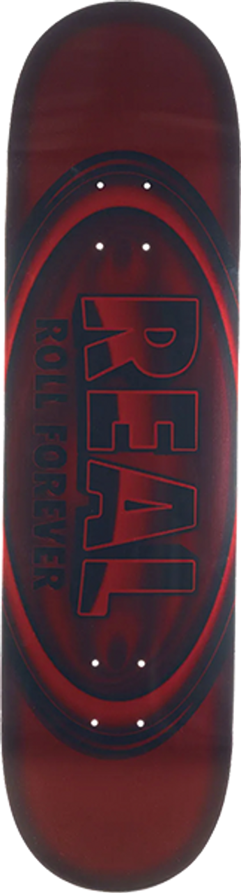 REAL OVAL DBX SKATEBOARD DECK-8.38 RED FOIL