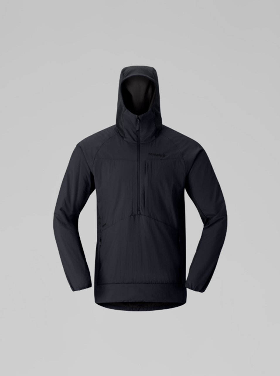 Norrona More Octa ZipHood Jacket Mens Caviar Black