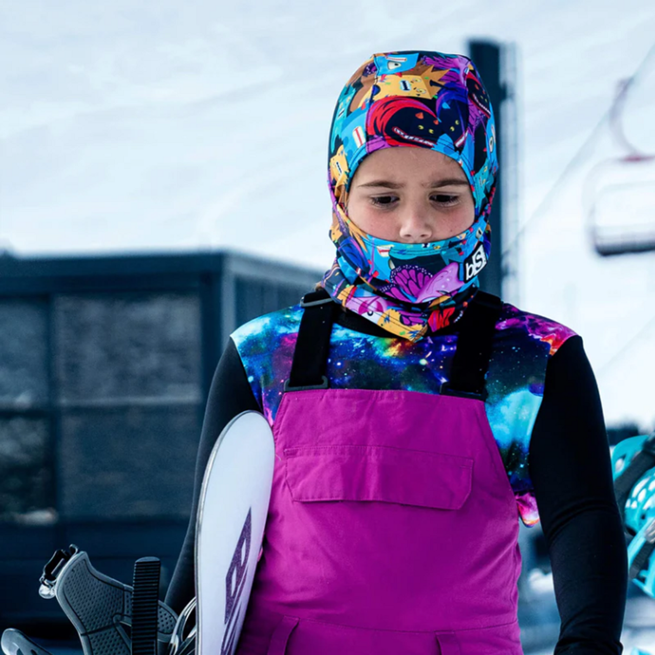 Blackstrap Kids Hood Glacier One Size