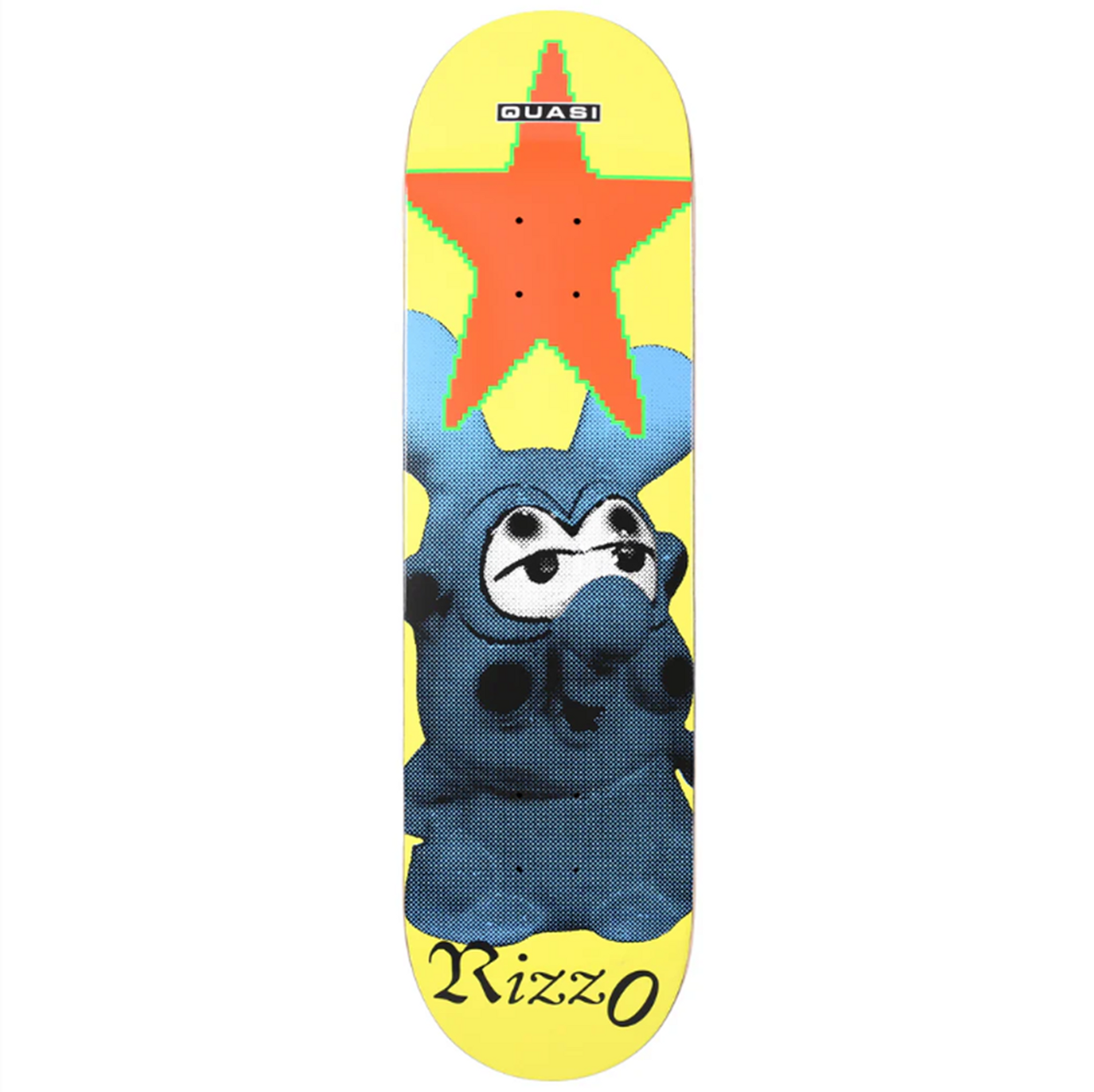 Quasi Rizzo Guy Skateboard Deck Yellow  8.375" x 32.25" WB 14.25"