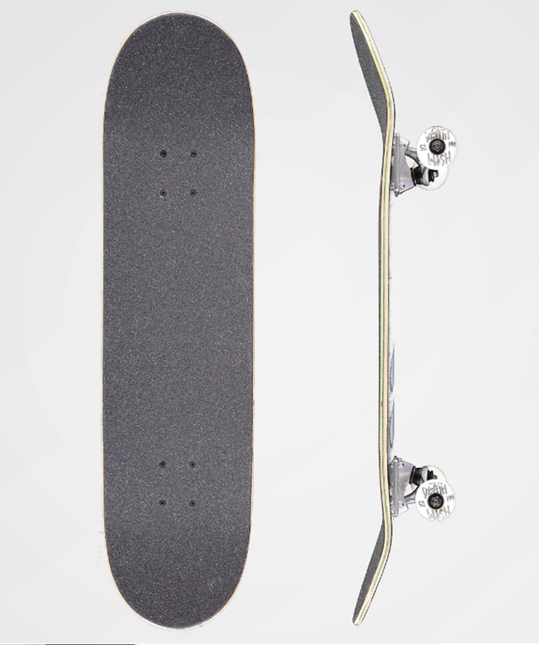 Deathwish Gang Logo Skateboardboard Complete Black White 8.25