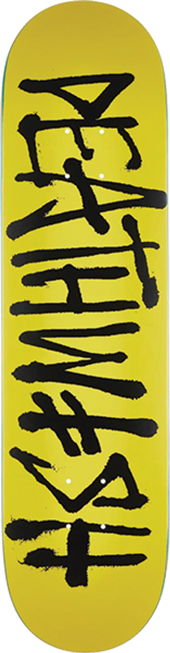DEATHWISH OG DEATHSPRAY SKATEBOARD DECK 8.0 YLW/BLK with jessup