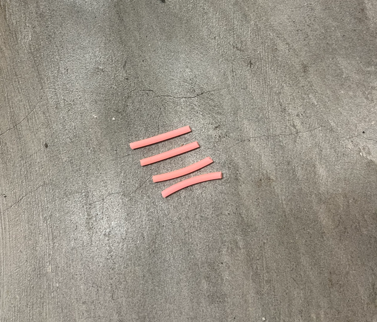 Social UnCut Fingerboard Pivot Cup Tubes Coral 4 pack