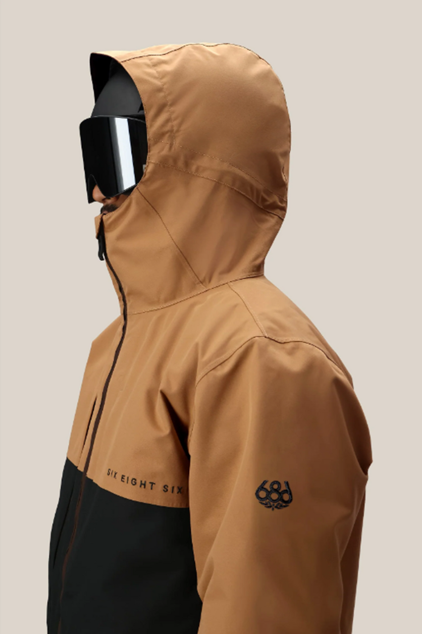 686 Smarty 3 in 1 Form Jacket Mens Caramel Color Block