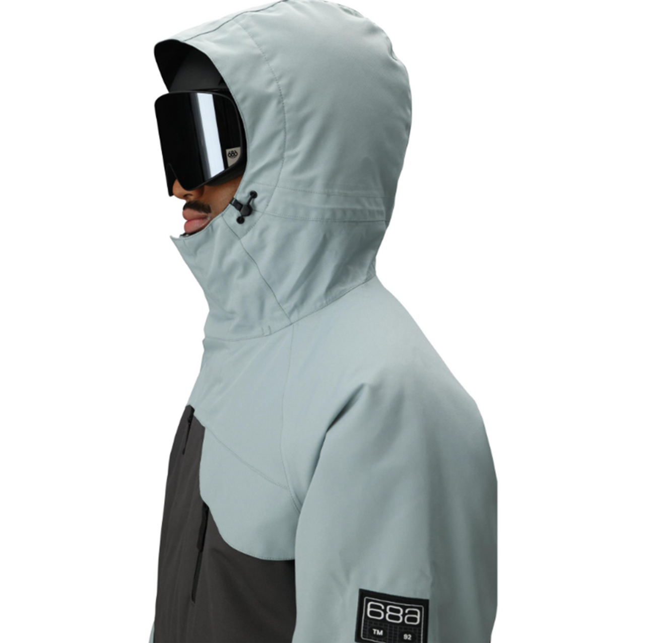 686 Geo Insulated Jacket Mens Dusty Marine Color Bock