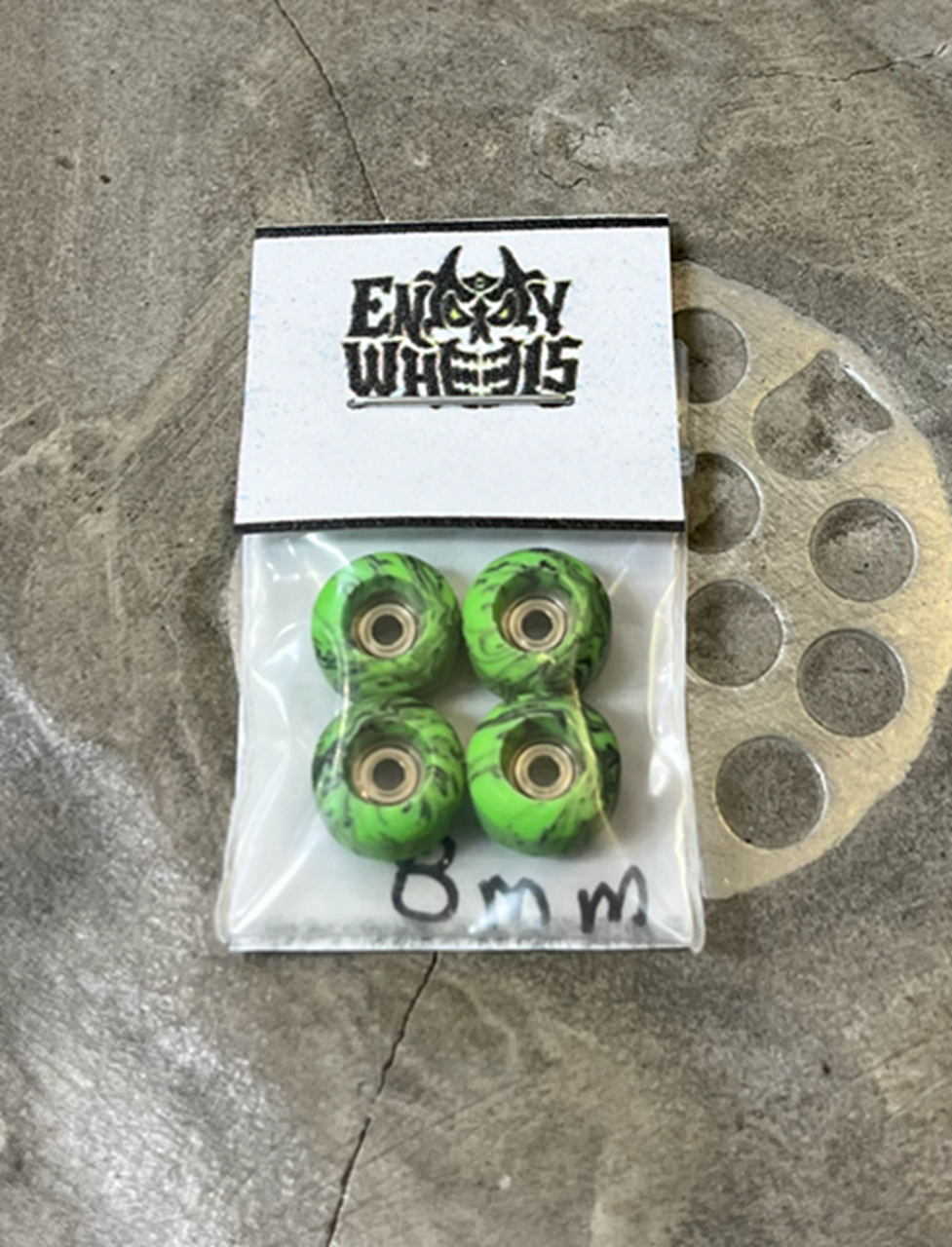 Entity Fingerboard Wheels Green Black 8