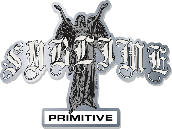 PRIMITIVE ANGEL STICKER SILVER
