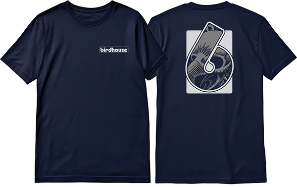 BIRDHOUSE HIDDEN SS TSHIRT MEDIUM NAVY