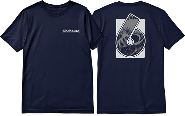 BIRDHOUSE HIDDEN SS TSHIRT XLARGE NAVY
