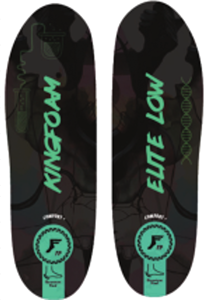 FOOTPRINT KF QUANTUM HEEL THIN S 3-5MM BK CAMO/GRN 4-7.5