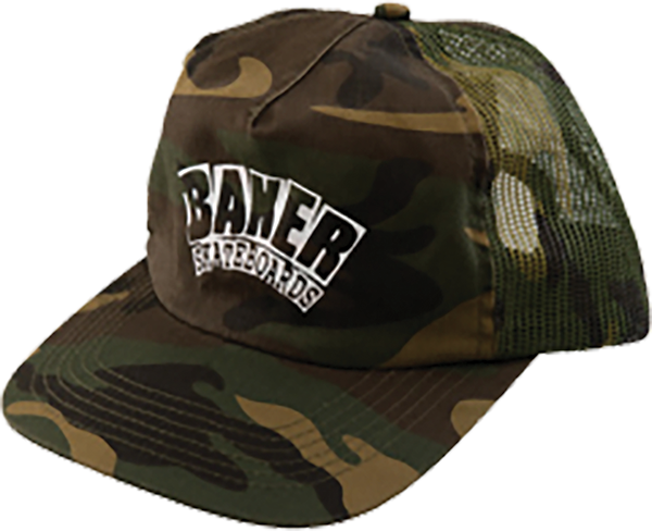 BAKER ARCH LOGO TRUCKER HAT ADJ-CAMO