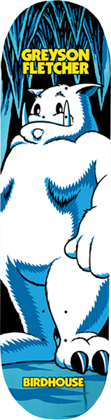 BIRDHOUSE FLETCHER FREEZE GUY SKATEBOARD DECK-8.62