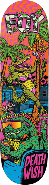 DEATHWISH FOY DYSFUNCTION SKATEBOARD DECK-8.25