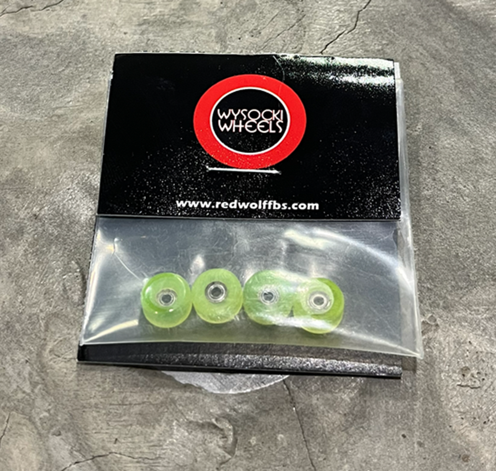 Wysocki Conical Fingerboard Wheels Clear Yellow 8.1mm