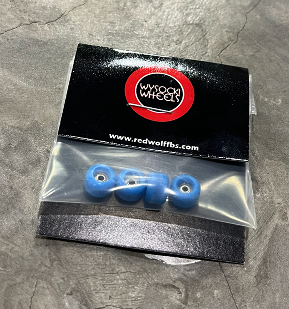 Wysocki Skate Wides Fingerboard Wheels Lite Blue 7.5mm60d