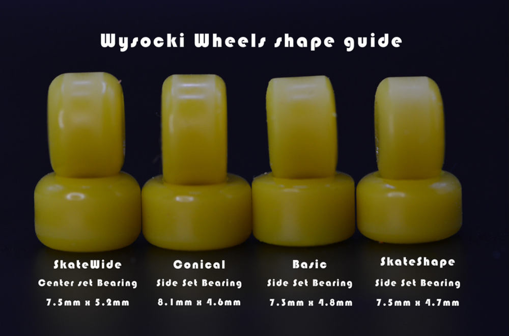 Wysocki Skate Wides Fingerboard Wheels Party Pack 7.5mm 99a