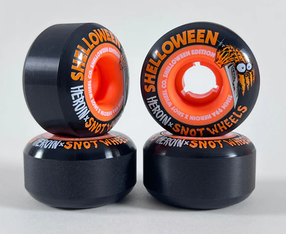 Snot Shelloween Wheels Set Black Orange 55mm/99a