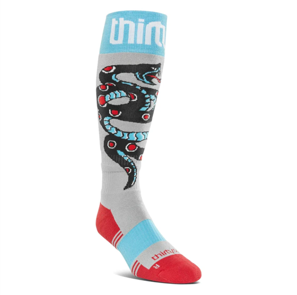 ThirtyTwo Coolmax Snow Socks Grey Red S/M 5-9