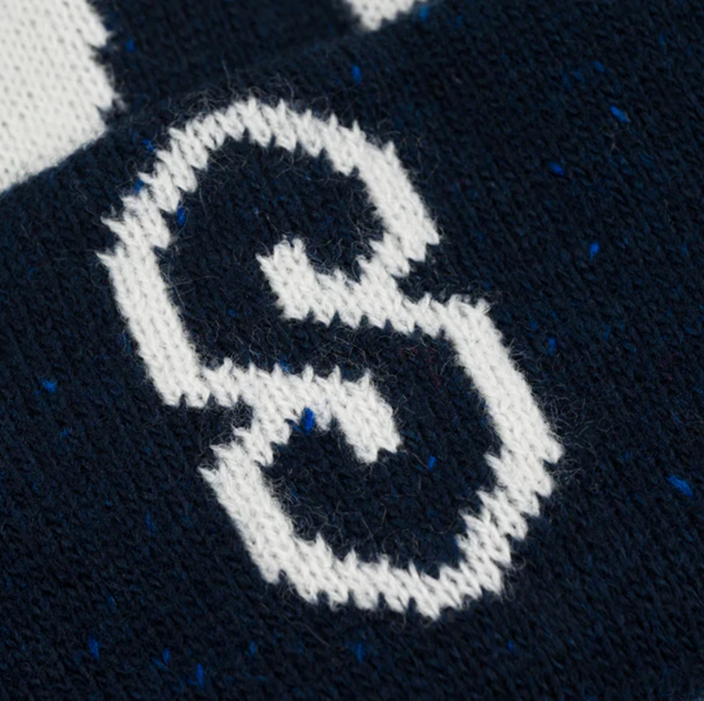 Souvenir Speckled Cuff Beanie Navy One Size